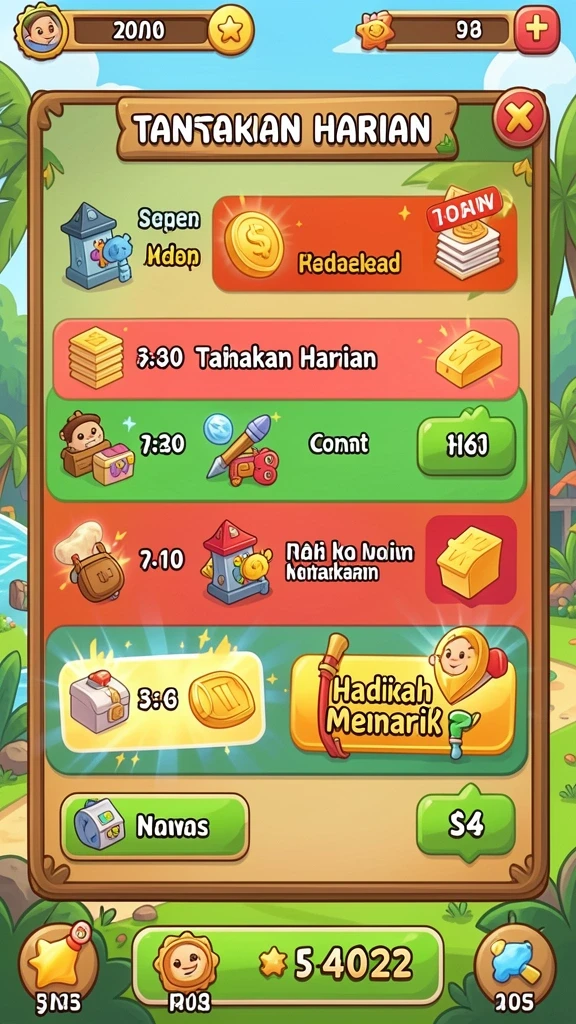 api33 - Tangkapan layar menunjukkan level baru yang menantang.